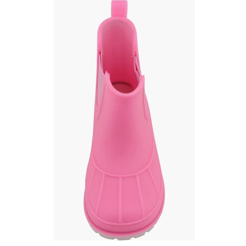 Sperry Kids Pink Waterproof Rubber‎ Rain Boots Toddler Size 7 B46